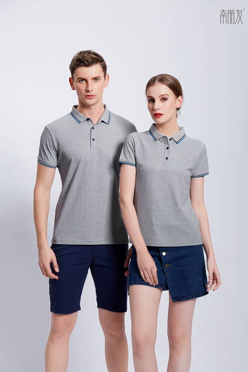 南朋友冰离子丝光棉翻领保罗衫南京文化衫服装定制