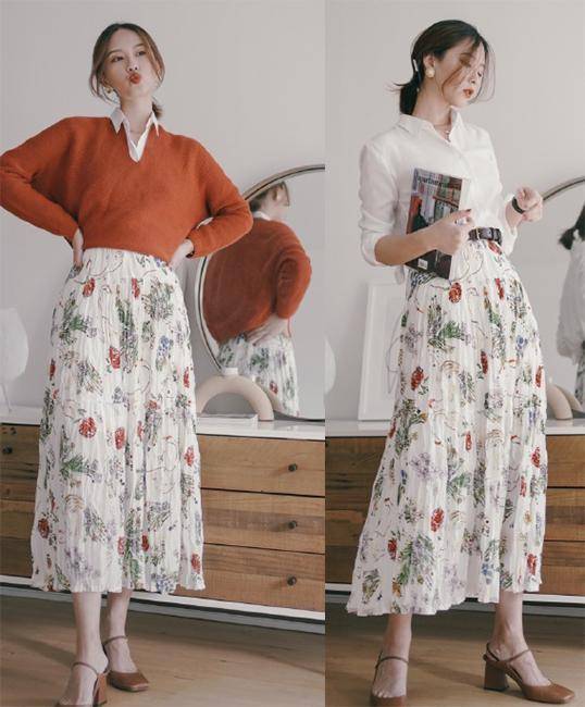 原创碎花半身裙真的不一般可甜可盐可俏皮一不小心就美出新高度