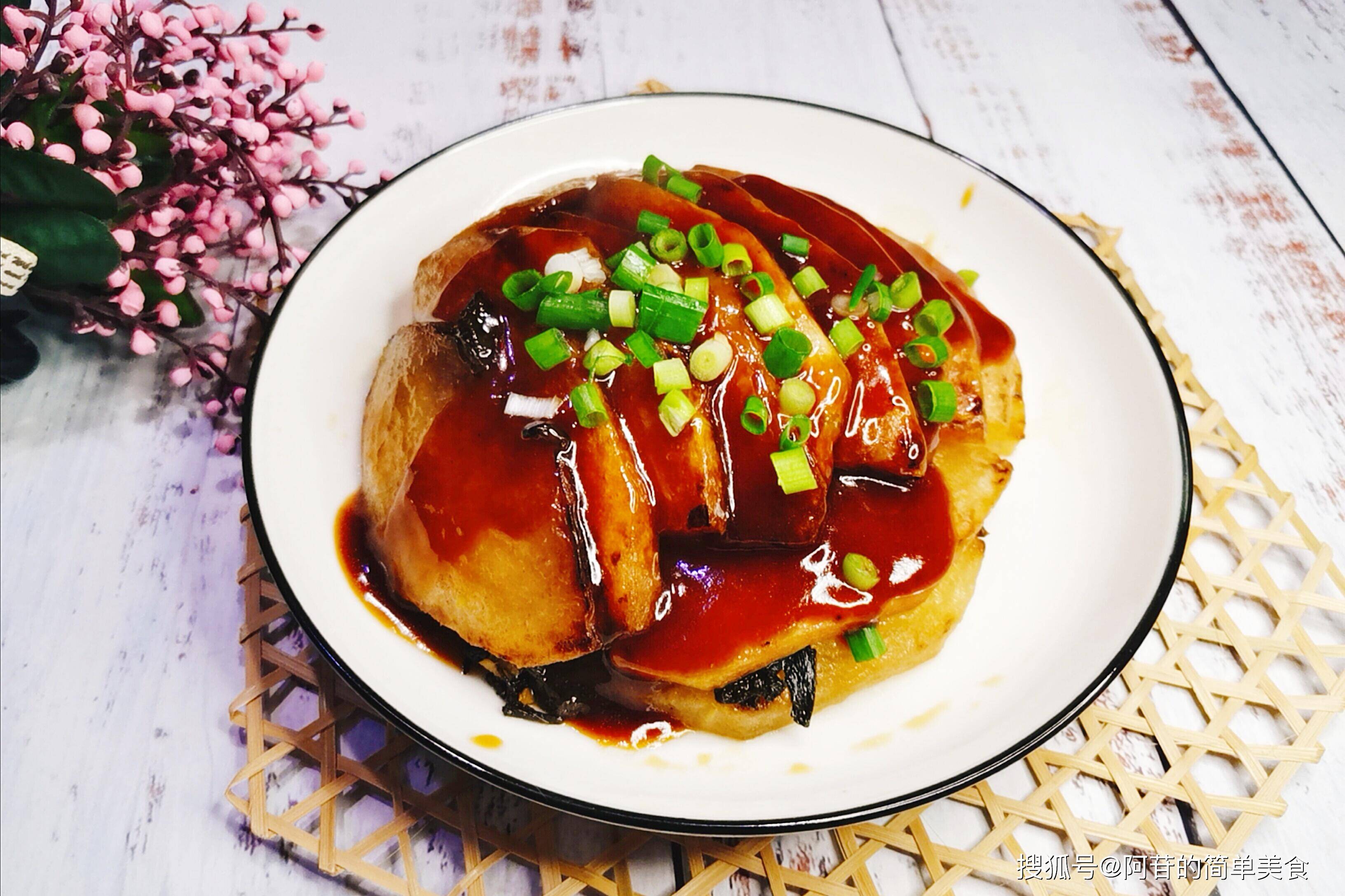 扣肉吃多不消化,还好有这冬瓜做的素扣肉,吃再多也无妨