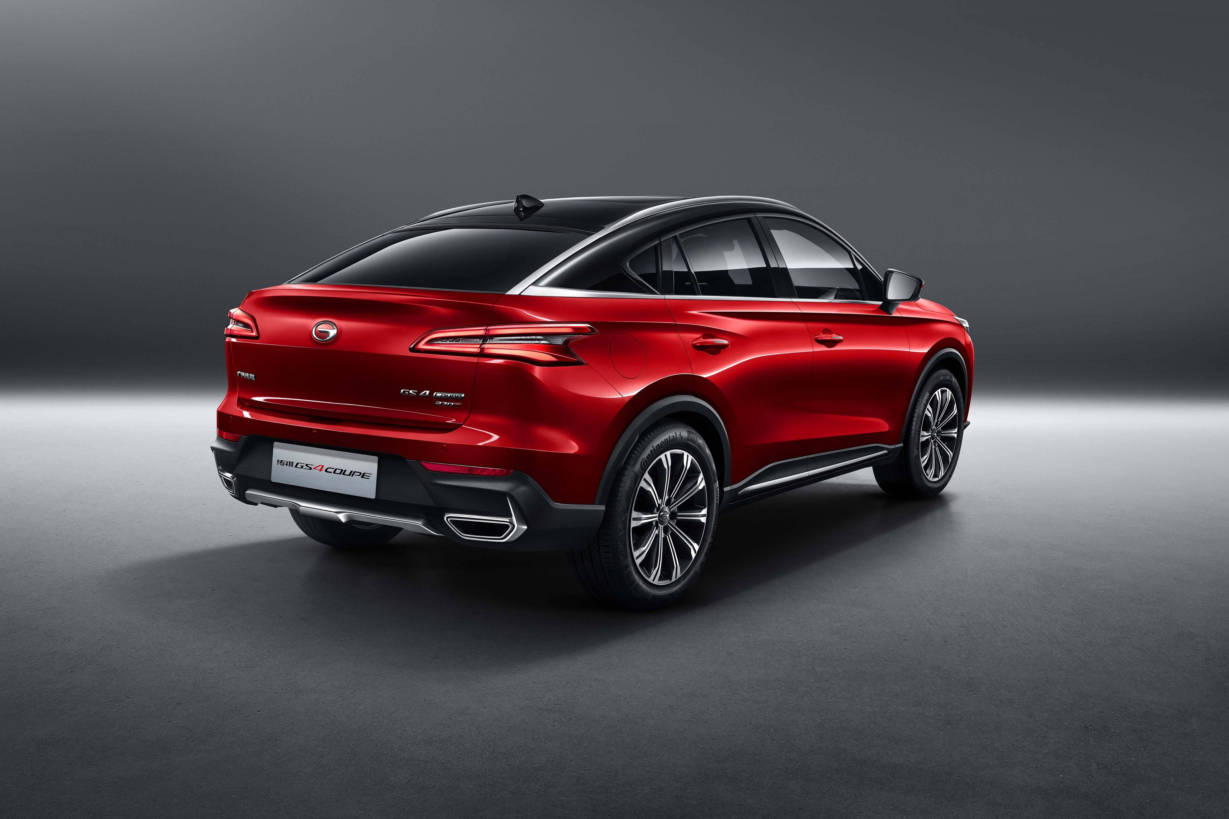 传祺gs4 coupe的风阻系数同样出色,仅为0.295cd,超过了同级轿跑suv .