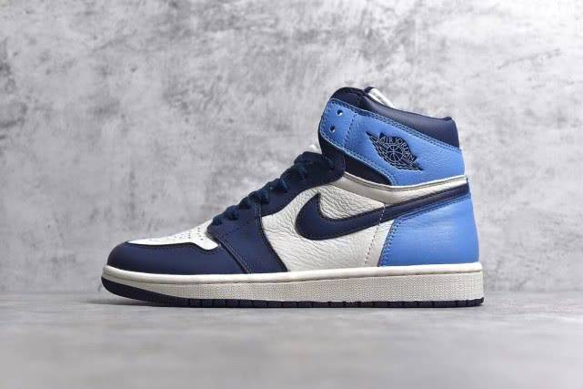 aj1黑曜石鞋头图片