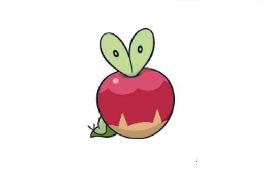 因为是居住在苹果里的宝可梦,所以啃果虫被分类为苹