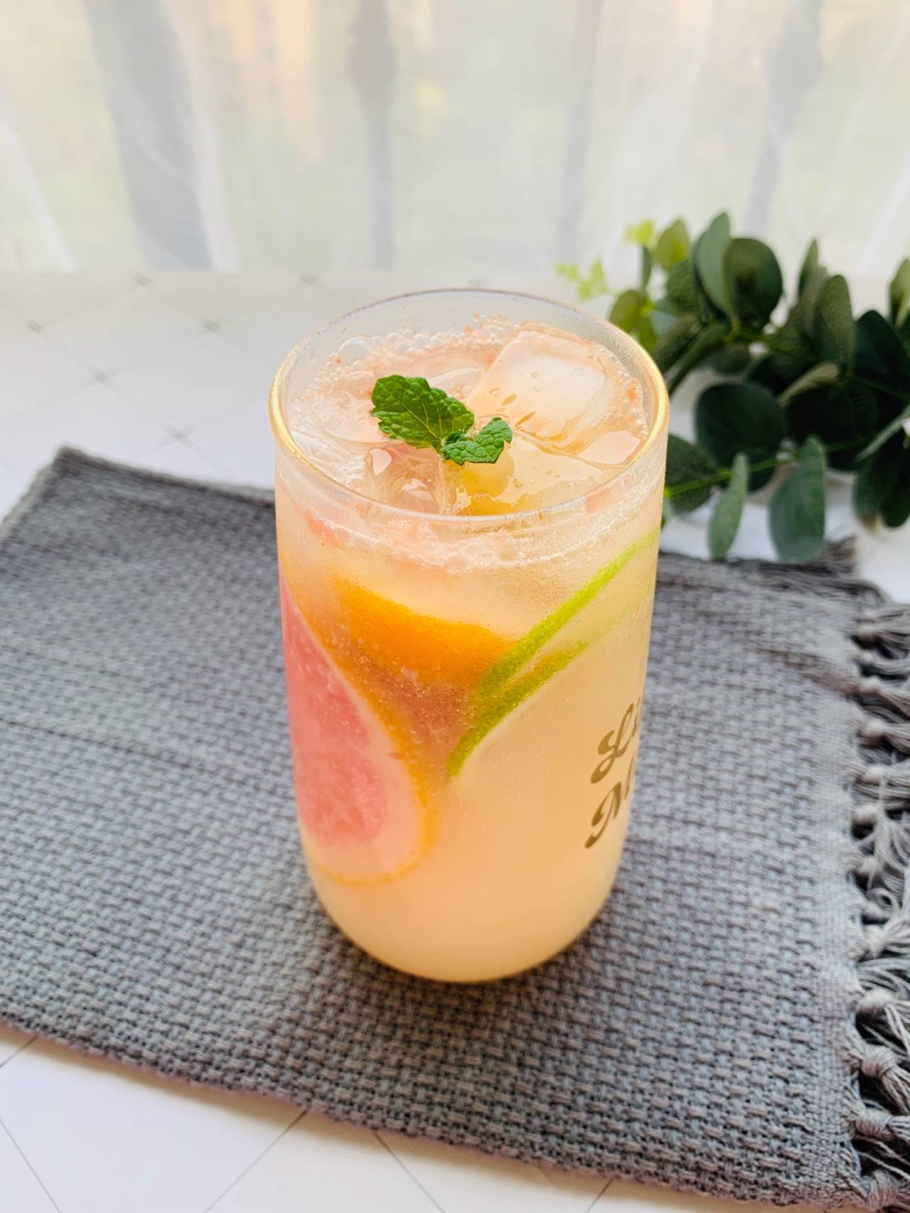 原创非常好喝的红柚青柠茶,简单快手清凉整个夏天,大人孩子都喜欢
