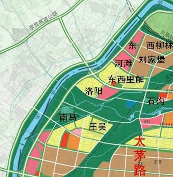 太原市潇河最新规划图图片