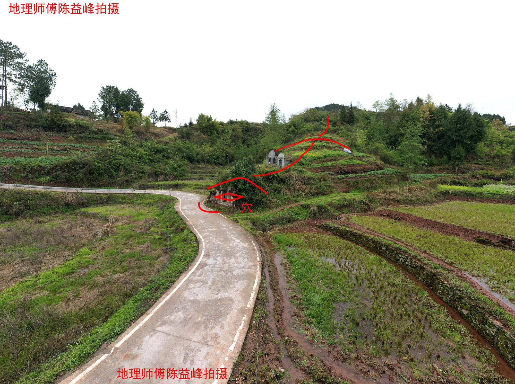原创陈益峰:龟形地,向氏团长祖坟