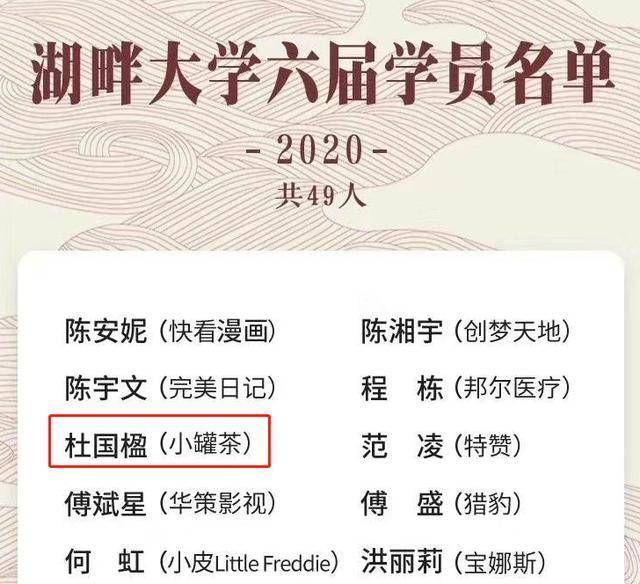 又迎开学季湖畔大学精英云集小罐茶创始人杜国楹前来报到