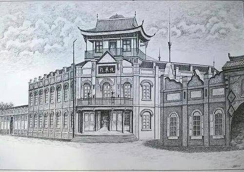(后人画笔下的悦来客栈)不过,人们记住了悦来客栈也记住了当年长春的