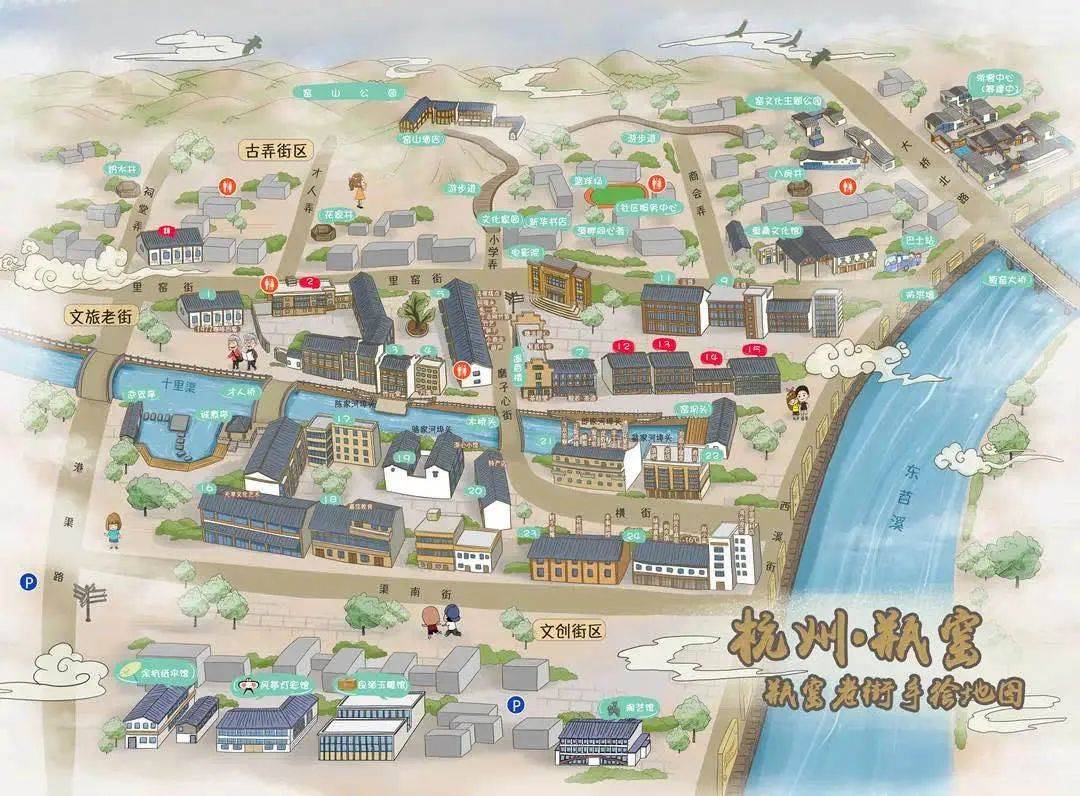 柳州窑埠古镇平面图图片