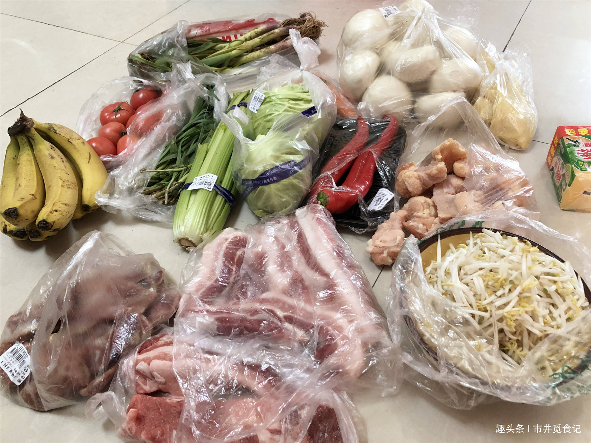 每周出门花500元买菜这次买的菜比上周好多了还是菜市场划算