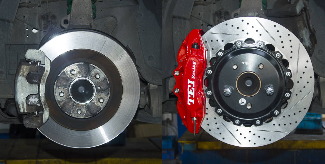 英菲尼迪q50改装teiracingp60s刹车套件