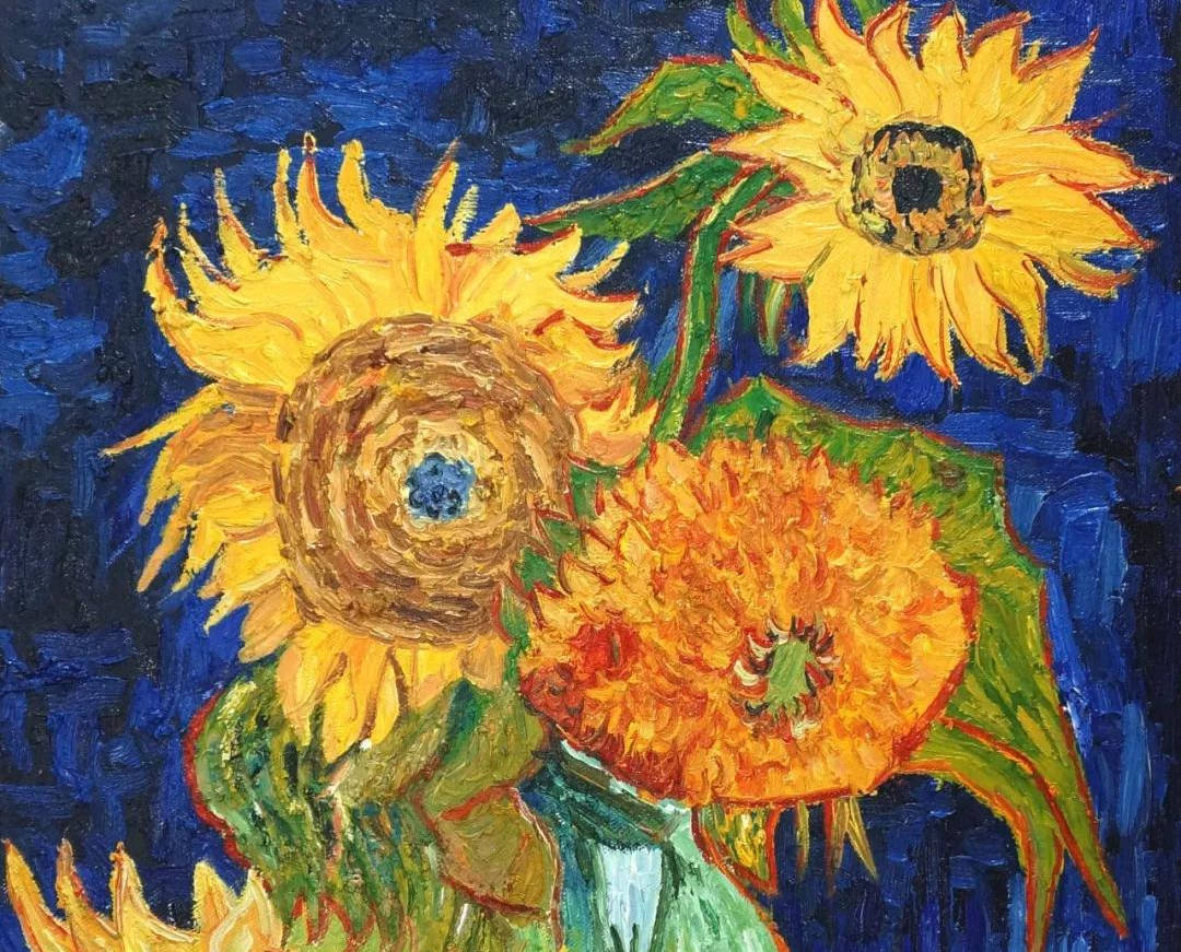 油画大师——梵高的向日葵怎么画?