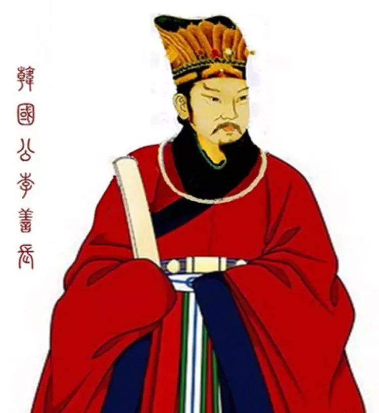 ("明朝开国第一功臣"李善长画像)