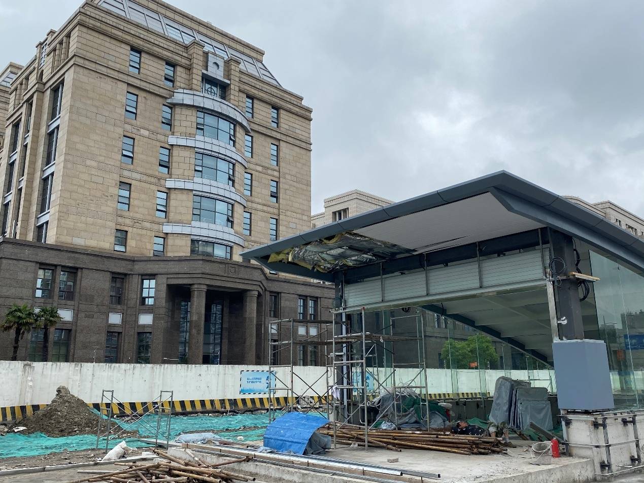 建设中的国帆路站