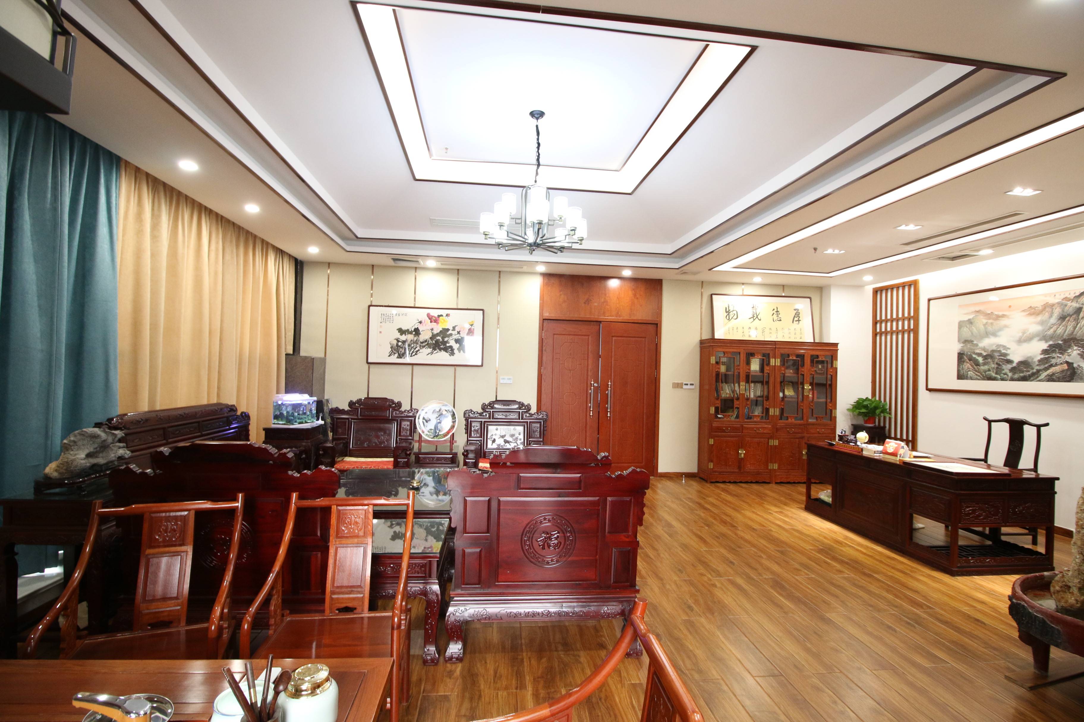 新中式办公室装修,办公室装修,办公室装修实景-搜狐大视野-搜狐新闻