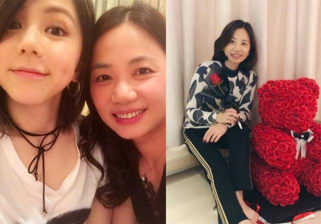 原创邓紫棋p照为母亲庆生自制手工花瓶作礼物妈妈年轻优雅似姐姐