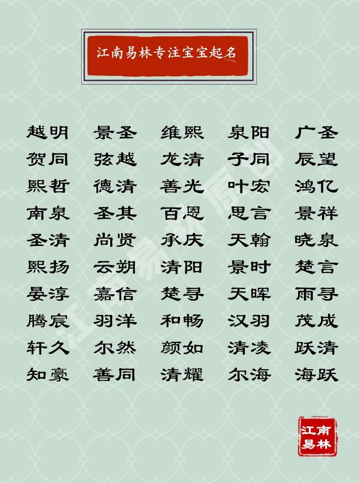 很霸气的名字 唐诗里霸气十足的男孩名字