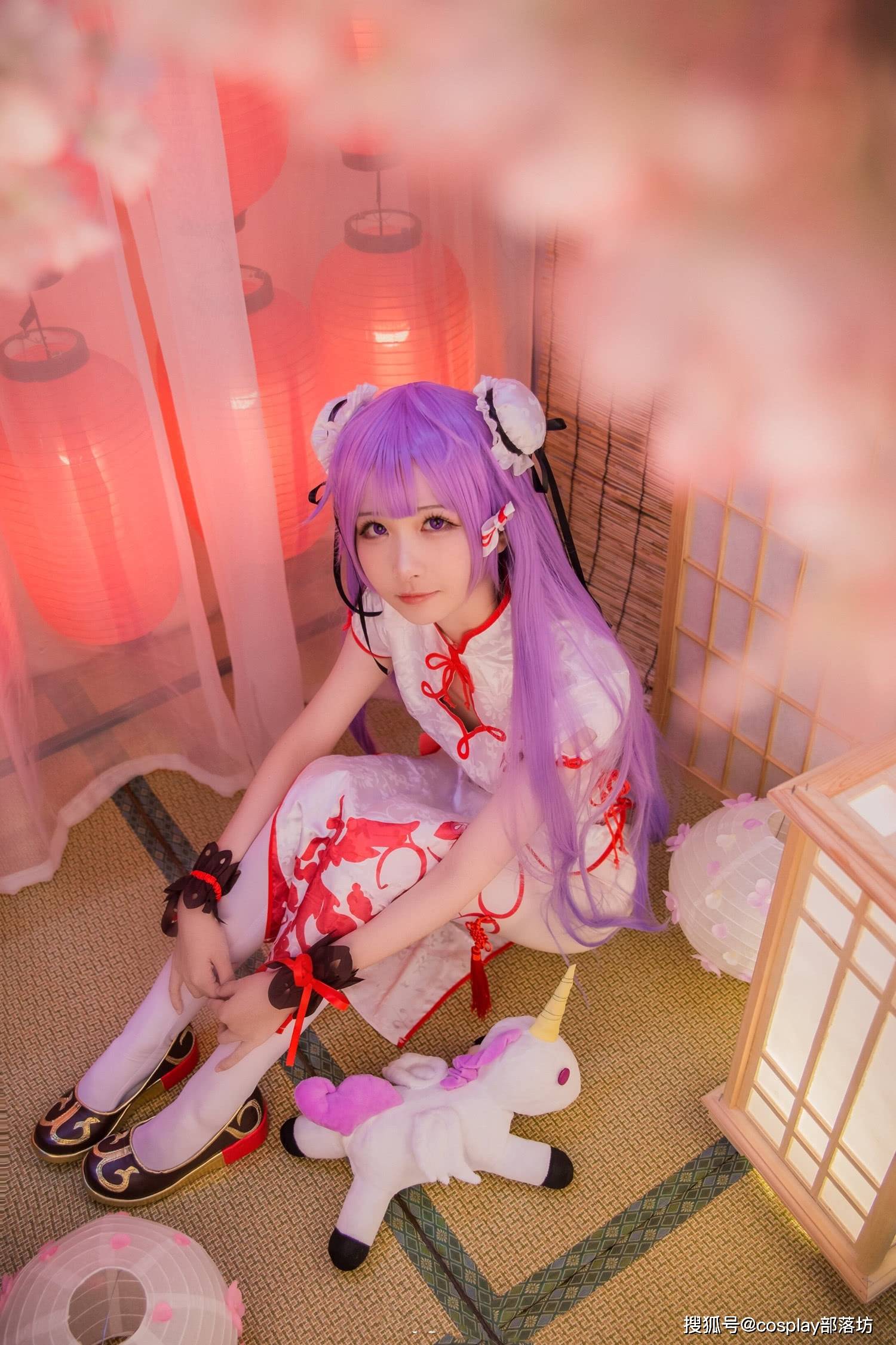 cos碧蓝航线三组旗袍独角兽