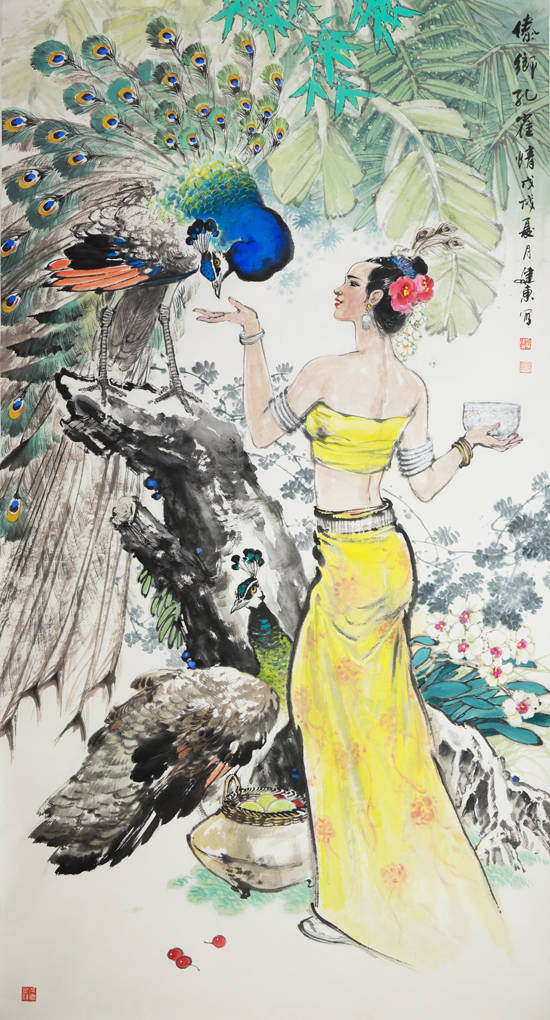 孔雀传神染画屏——孙建东的中国画创作