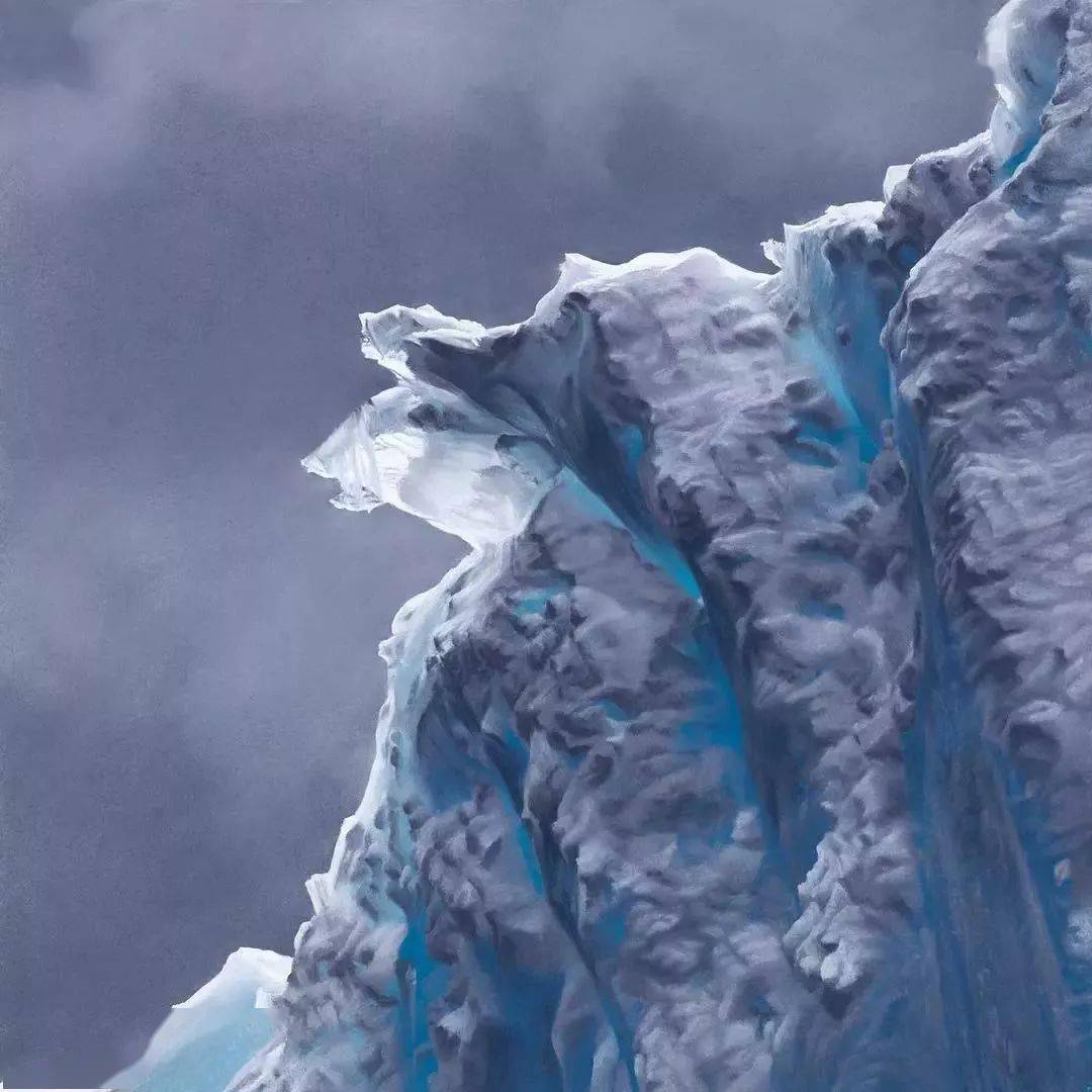 美国女画家用手指画出震撼的冰山俘获上千万粉丝的心