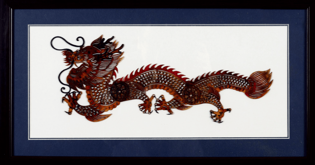 早期"中华龙图腾"皮影