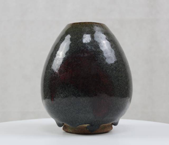 宋代 钧窑鸡心罐