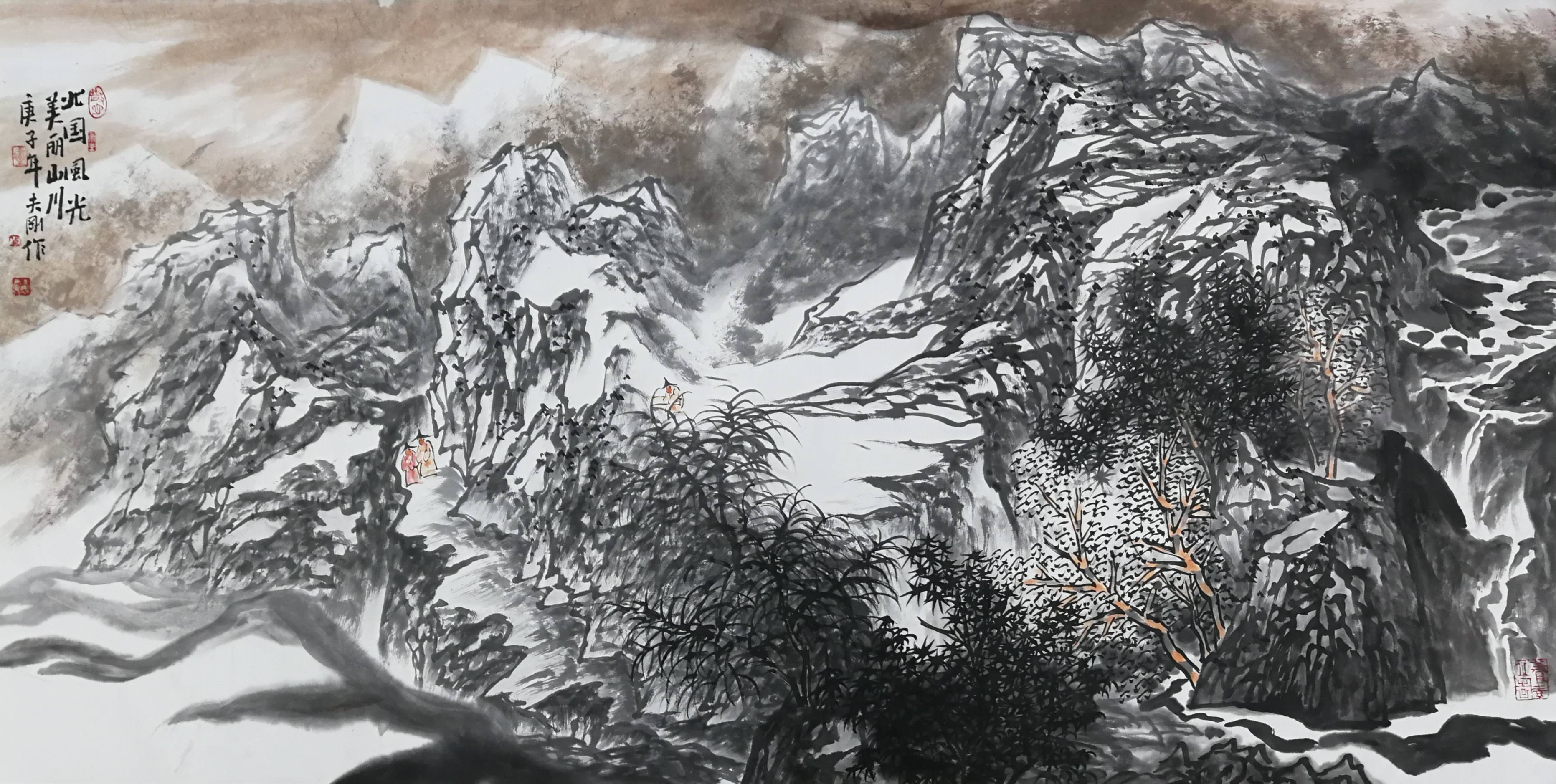 2020 众妙之门 | 祝夫刚作品鉴赏_山水画