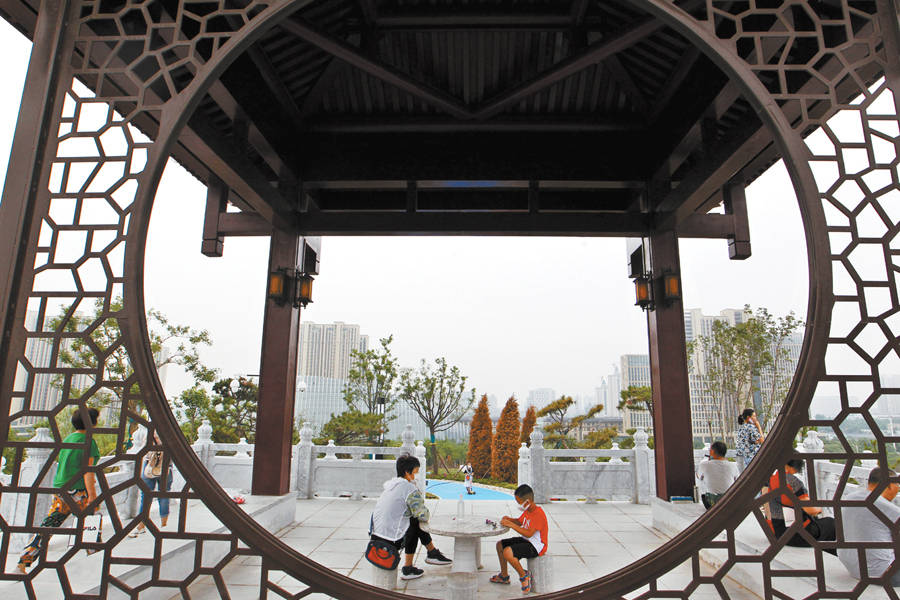 省会新建的昆仑公园正式开放_景观