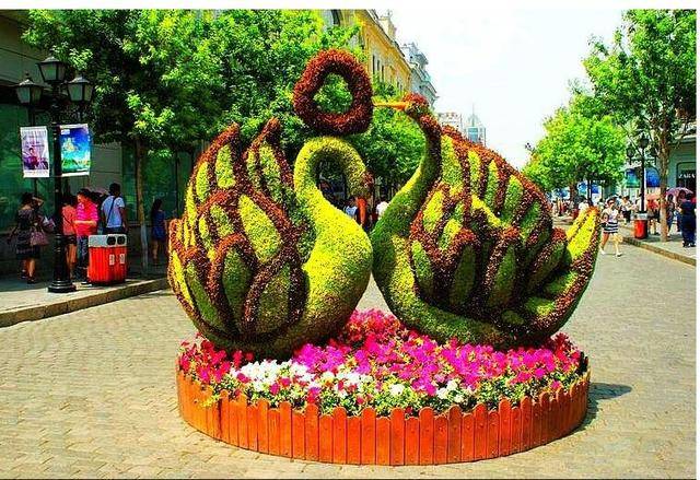 绿雕景观骨架的制作过程