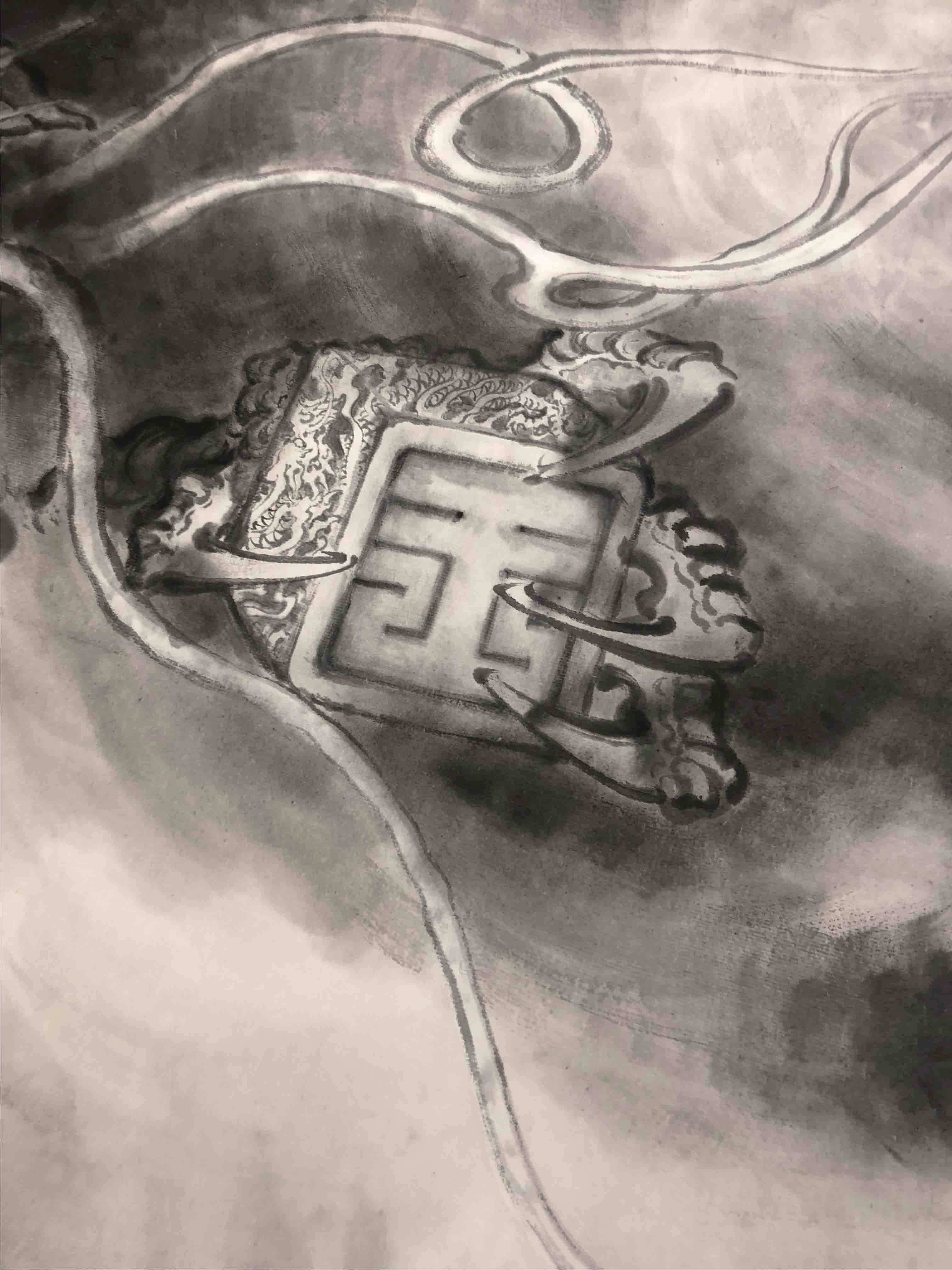 国画龙之《正龙图》台湾同胞的定制