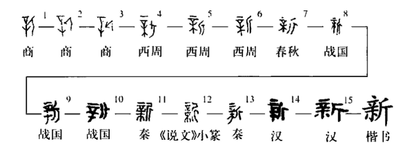从"新"字的历史演变可知,"新"是形声字,从斤,从木,辛声.