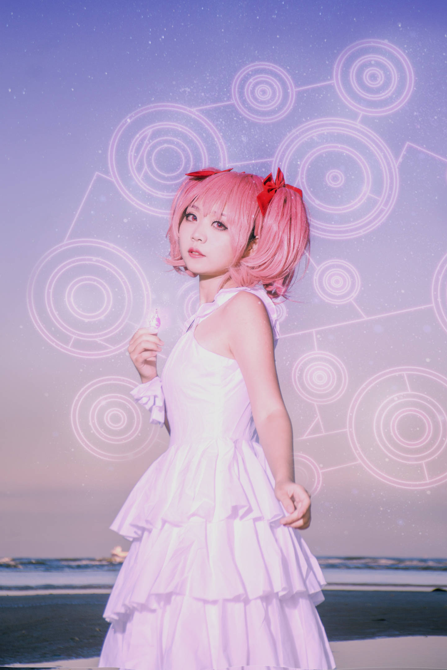 每日图鉴大赏,《魔法少女小圆》鹿目圆cos,小巧女孩儿你爱了吗