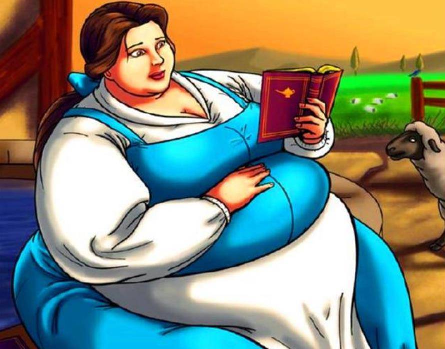 原创迪士尼公主变胖100斤后艾莎成土肥圆花木兰无人敢娶