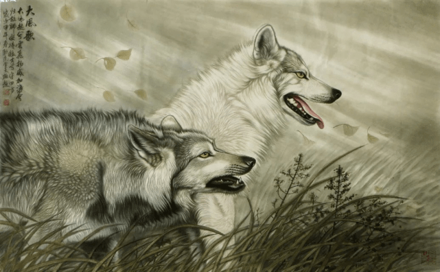 中国狼王著名画家吕维超