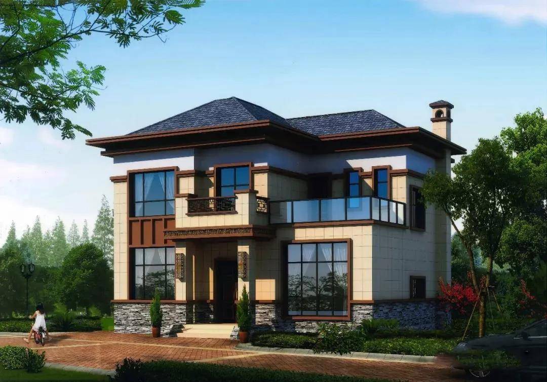 11.7x10米二层中式农村别墅户型,确认过眼神,这才是我想要的农村别墅