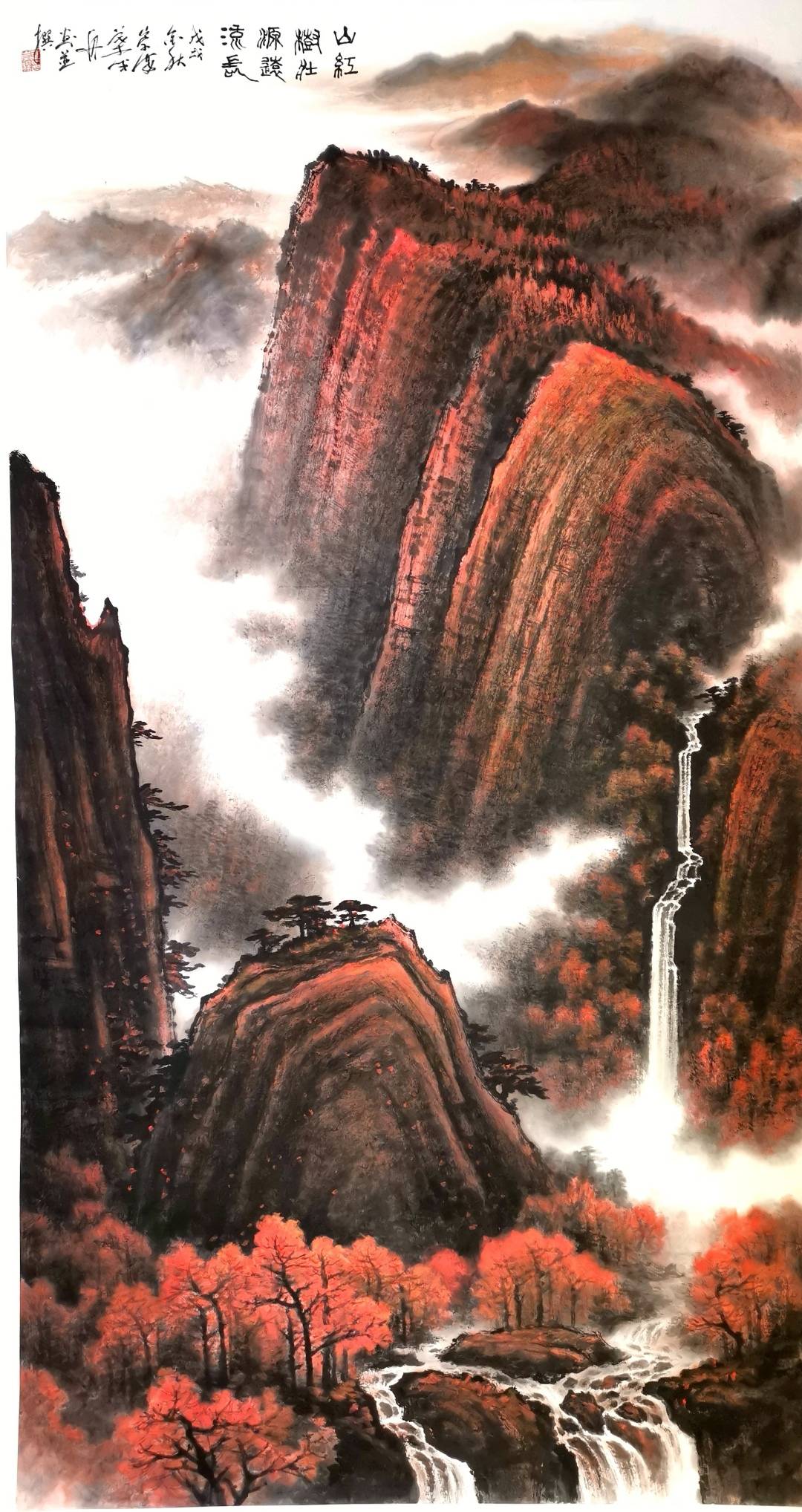 叶成舟:笔下生清风,山水秘境画中出_作品