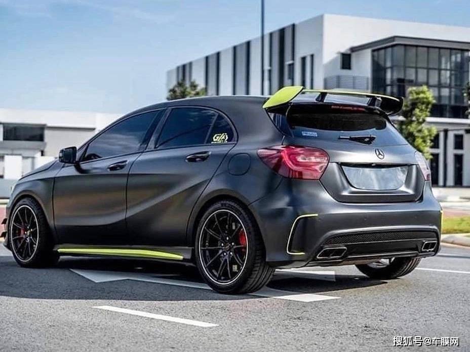 奔驰a 贵族尊享·电光金属黑改色膜效果图_搜狐汽车_搜狐网