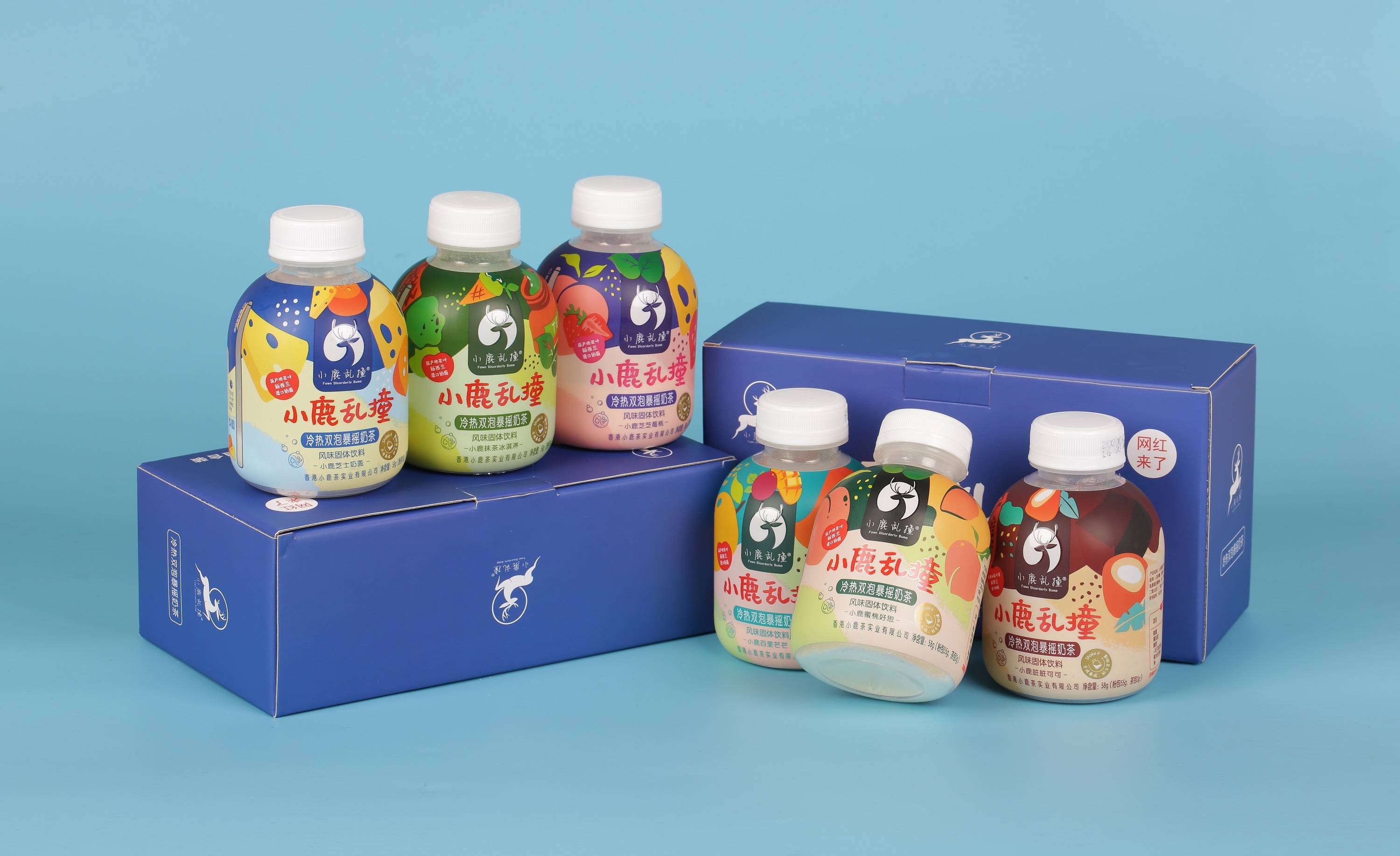 小鹿乱撞冷热双泡暴摇奶茶,摇出奶茶新花样