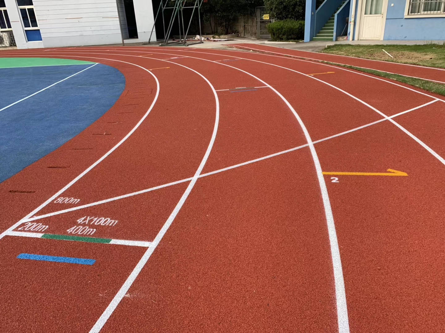 江苏启东定海小学塑胶跑道