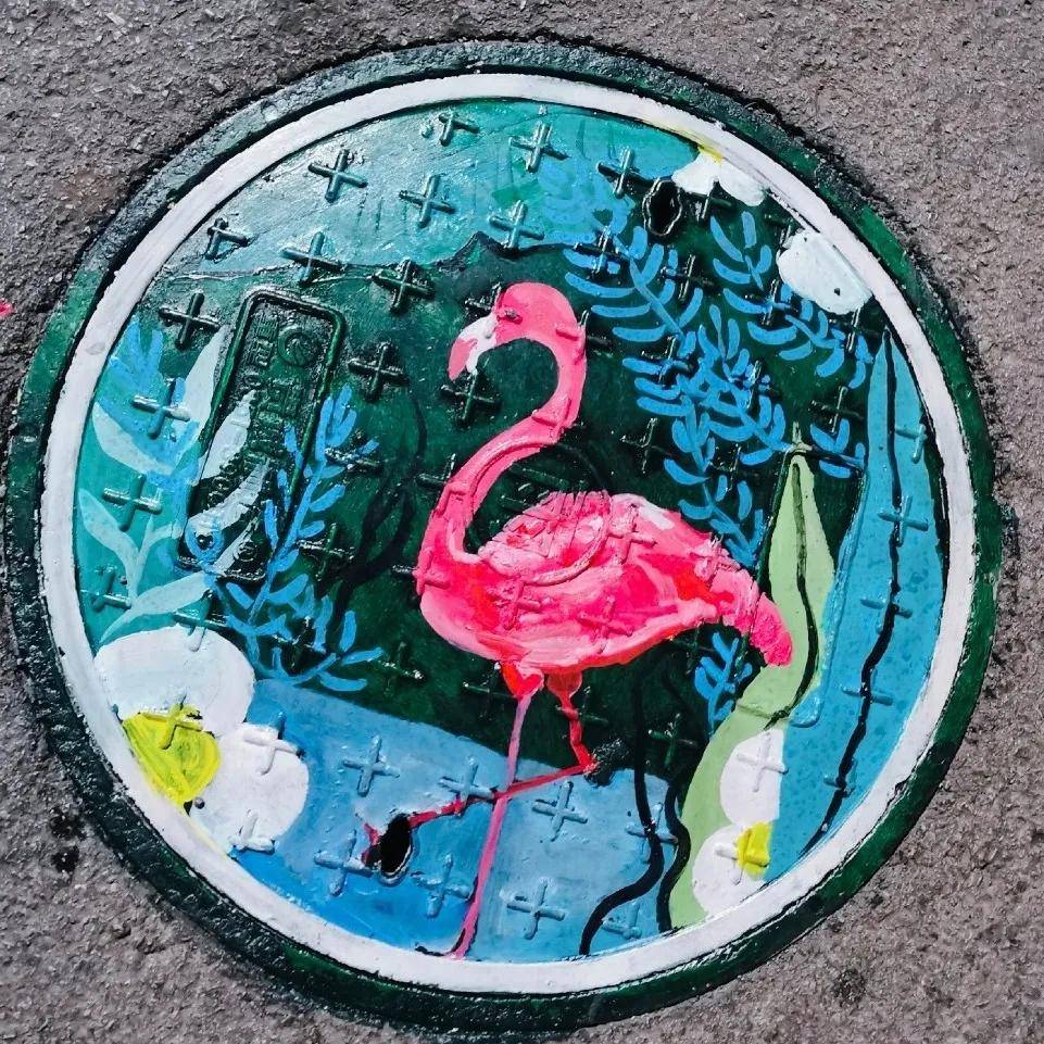 "井"上添花|当铁建井盖遇上创意涂鸦