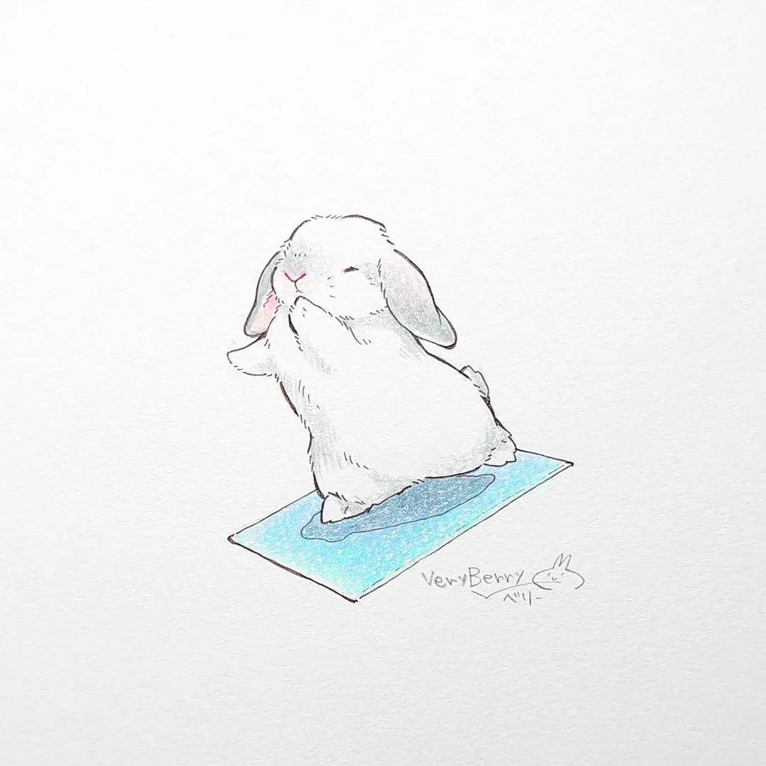 插画师veryberry——兔子 萌化一切