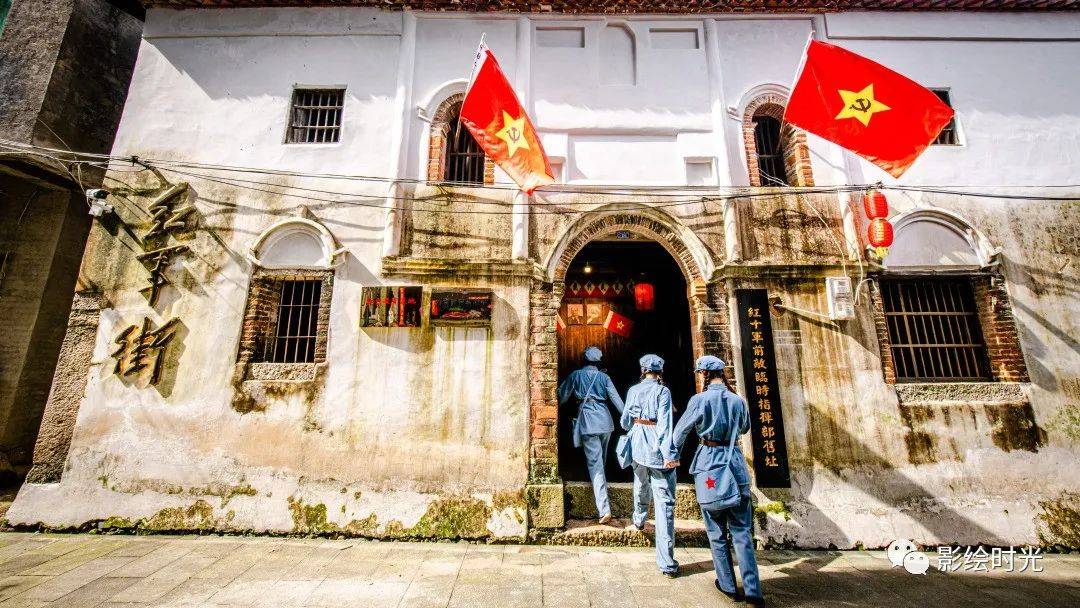 沙洲村的红军街小有名声.