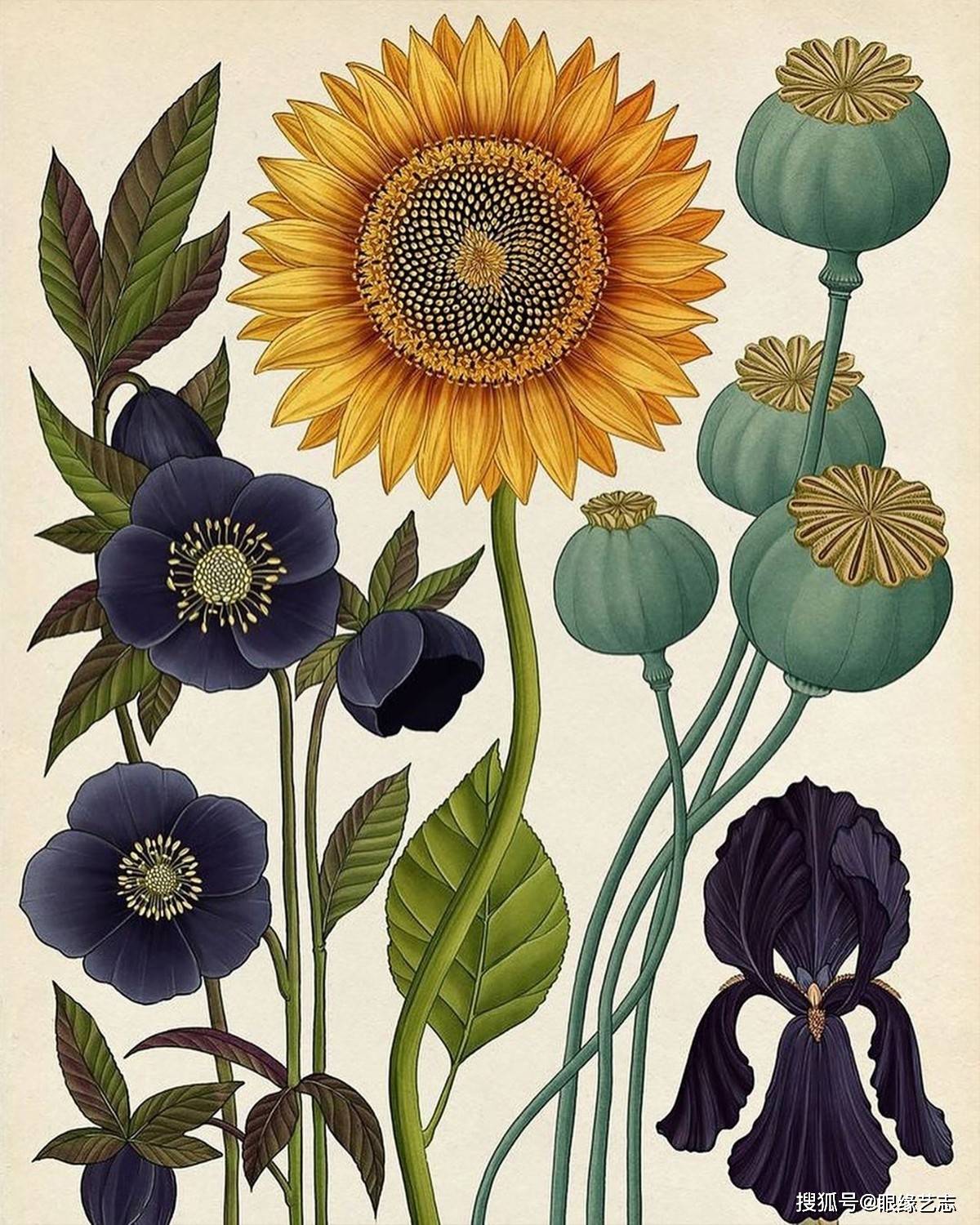 原创不一样的百科全书:插画植物博物馆,凝聚艺术之美的科学图谱