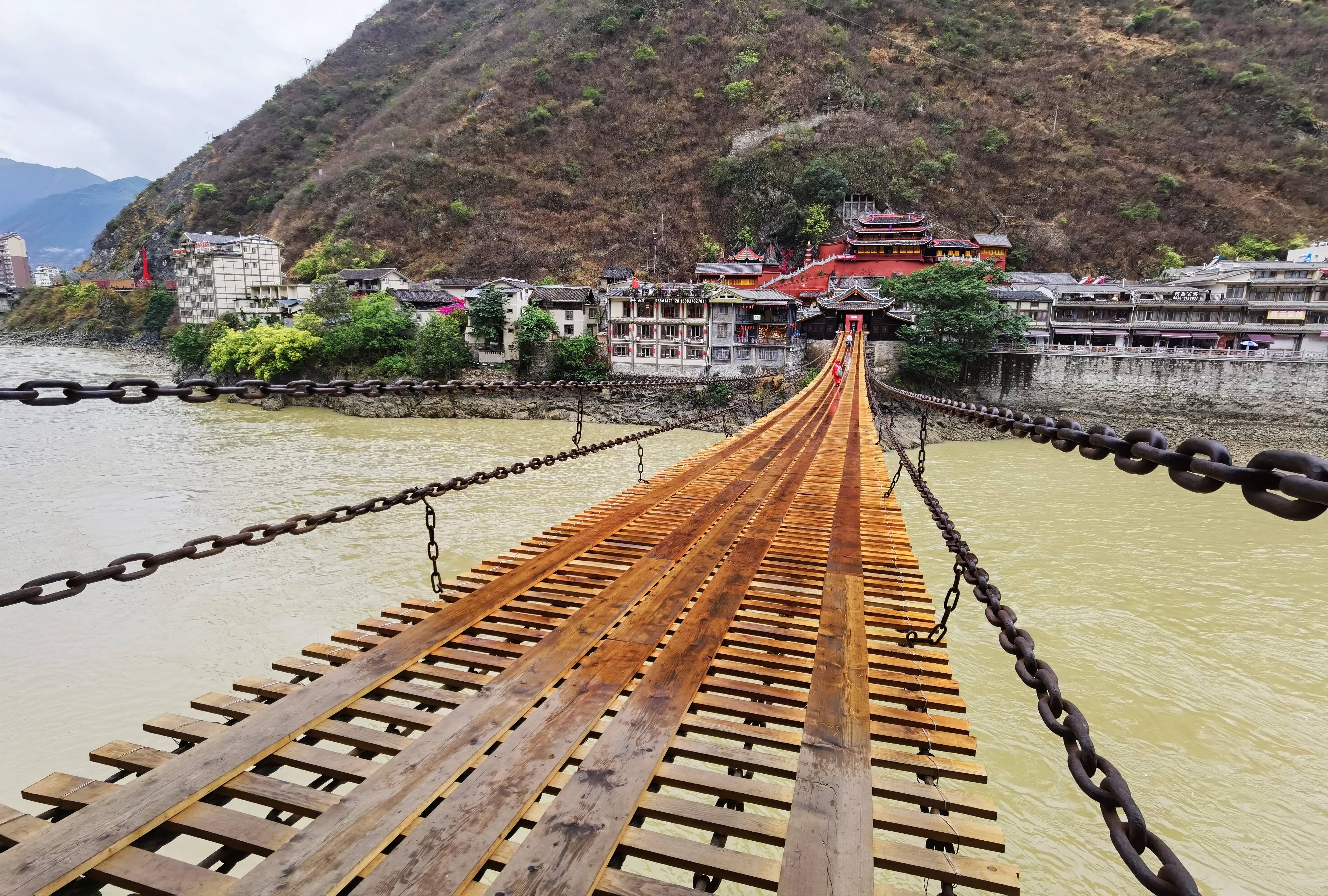 泸定桥怎么建的图解图片