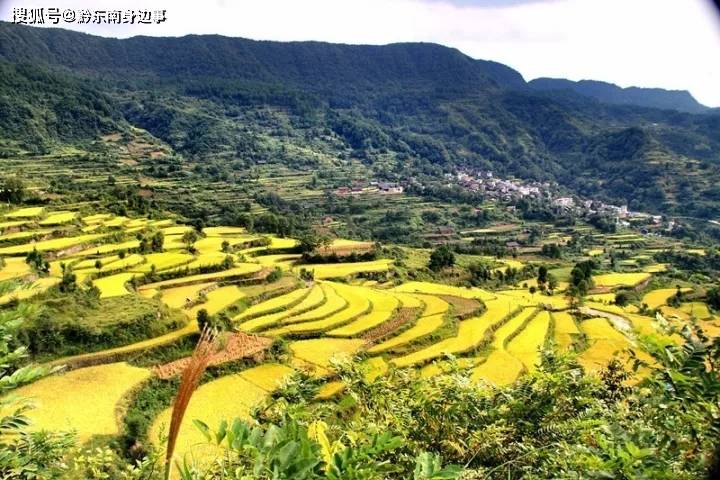 图为黄平县至今保存较为完好的半山古梯田群