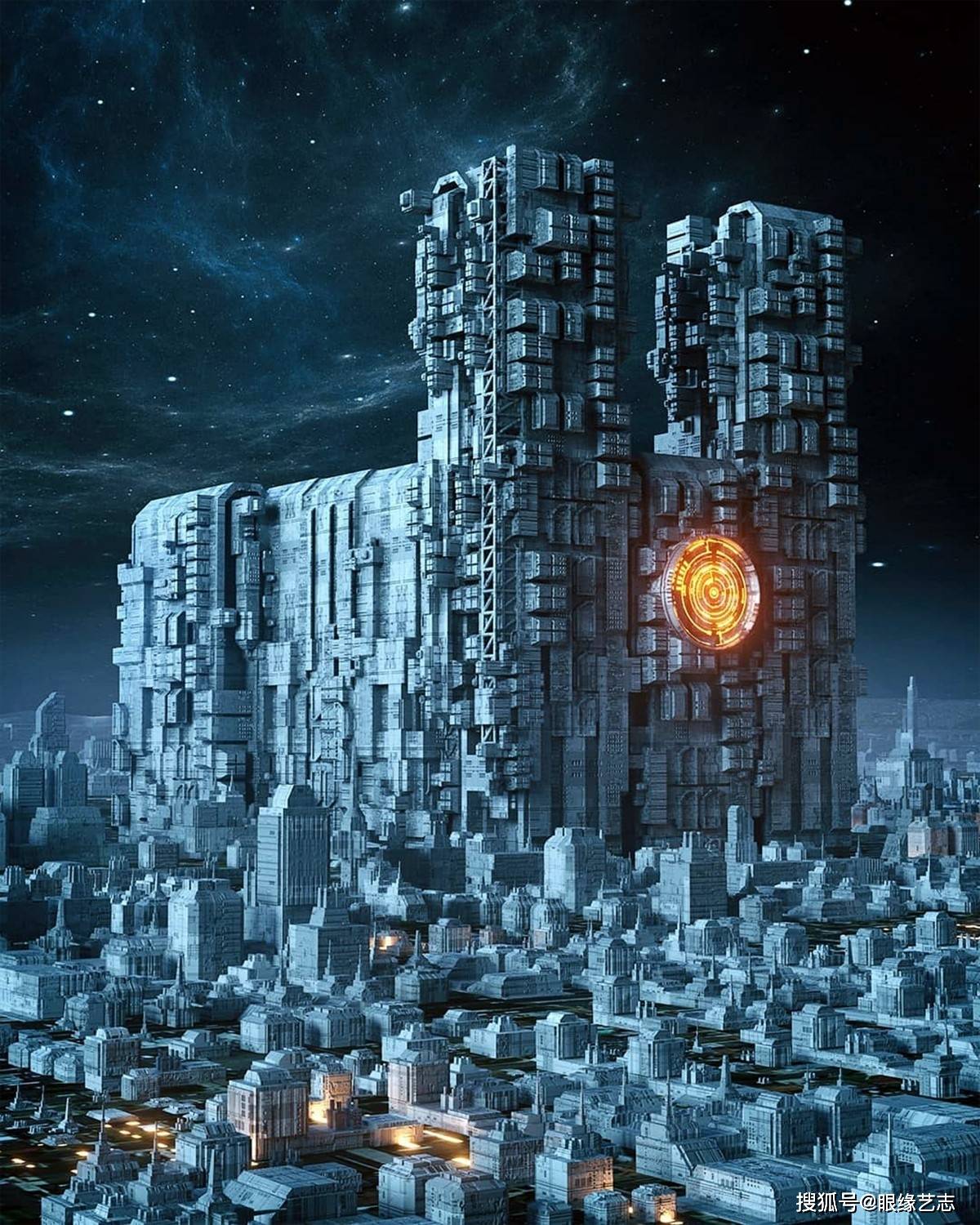 平行宇宙还是未来城市?疯狂的3d场景设计,虚拟世界的繁华灯火