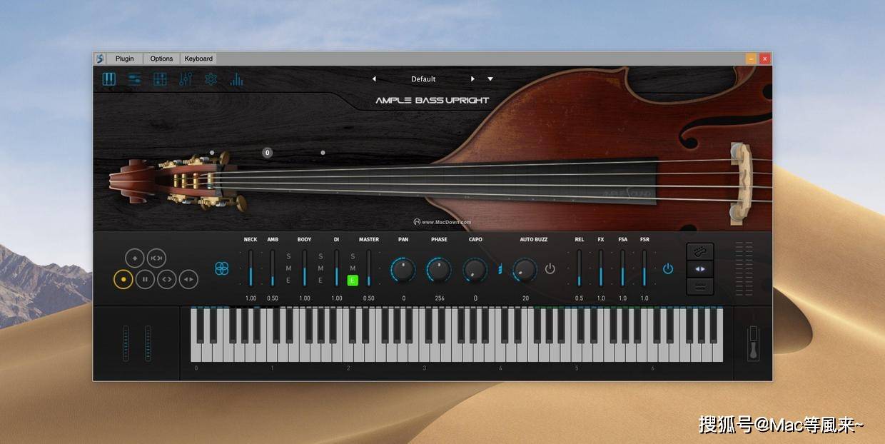 ample bass upright iii for mac(虚拟双低音乐器)