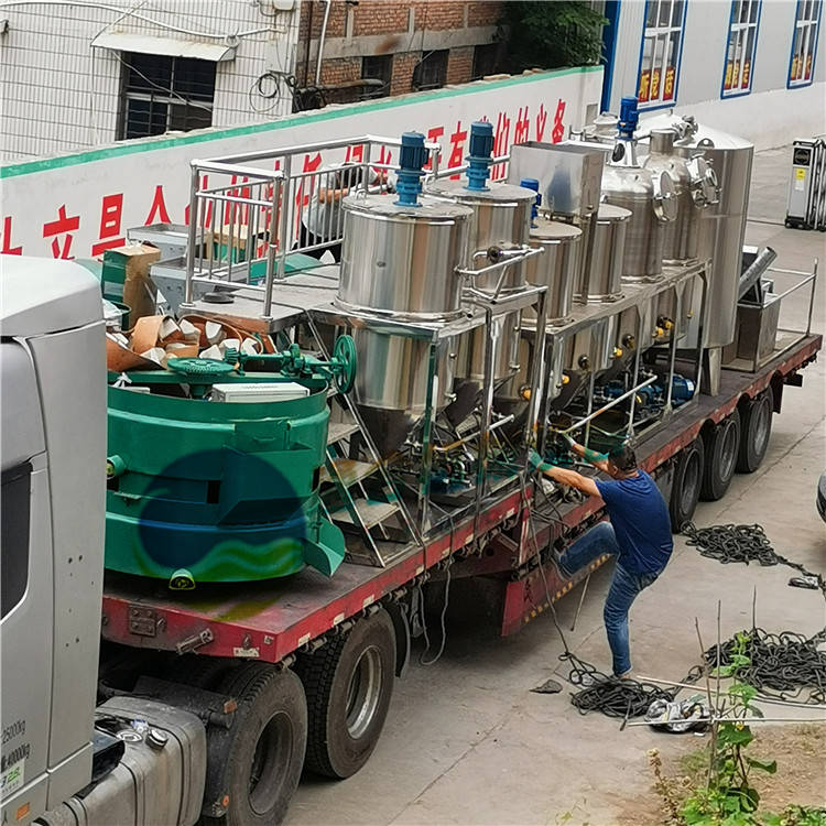 食用油精炼设备 食用油精炼机组 小型精炼油成套设备 花生油精炼设备