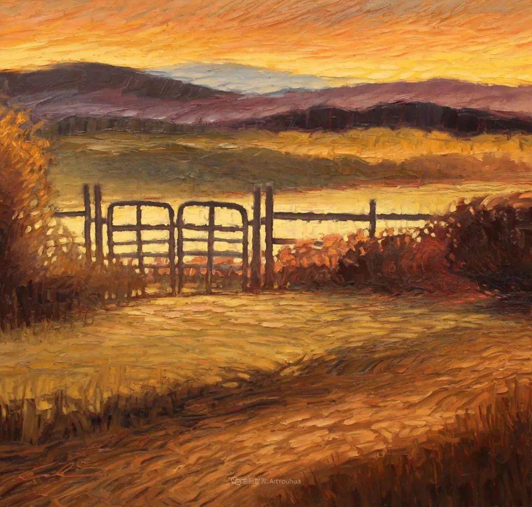 温暖祥和的风景美国画家jeffcochran油画作品欣赏