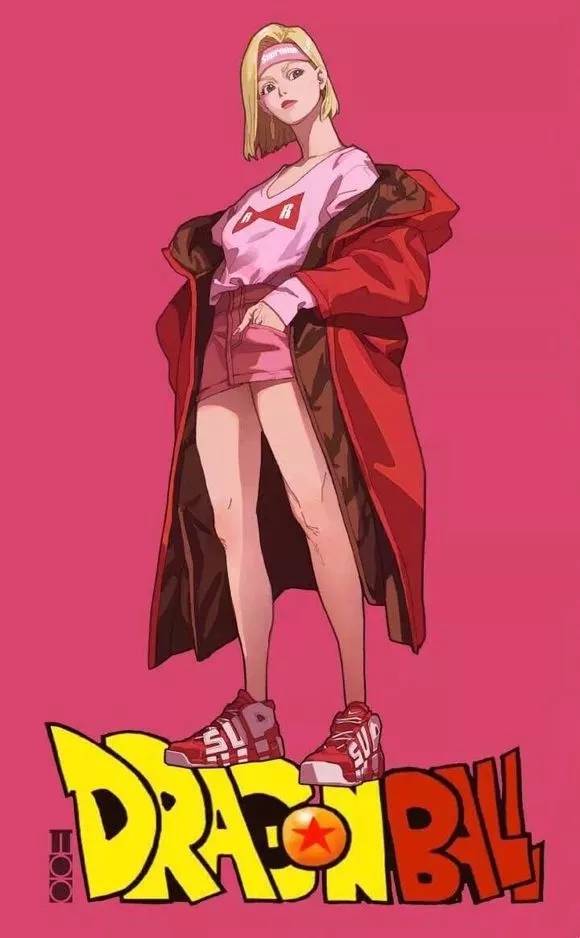 当龙珠人物穿上潮牌,气质这块不是其他动漫人物可以比的