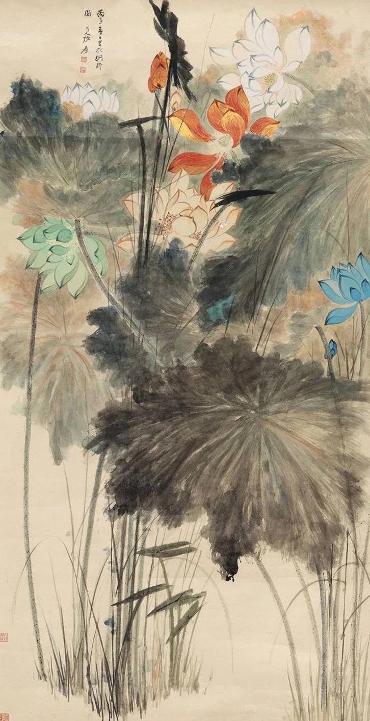 张大千,齐白石,石涛和八大山人邀您赏荷!